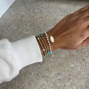 Kendra Scott Elaina Gold Adjustable Chain Bracelet